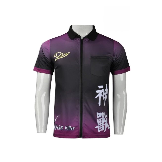 黑灰骷髏手鏢隊衫